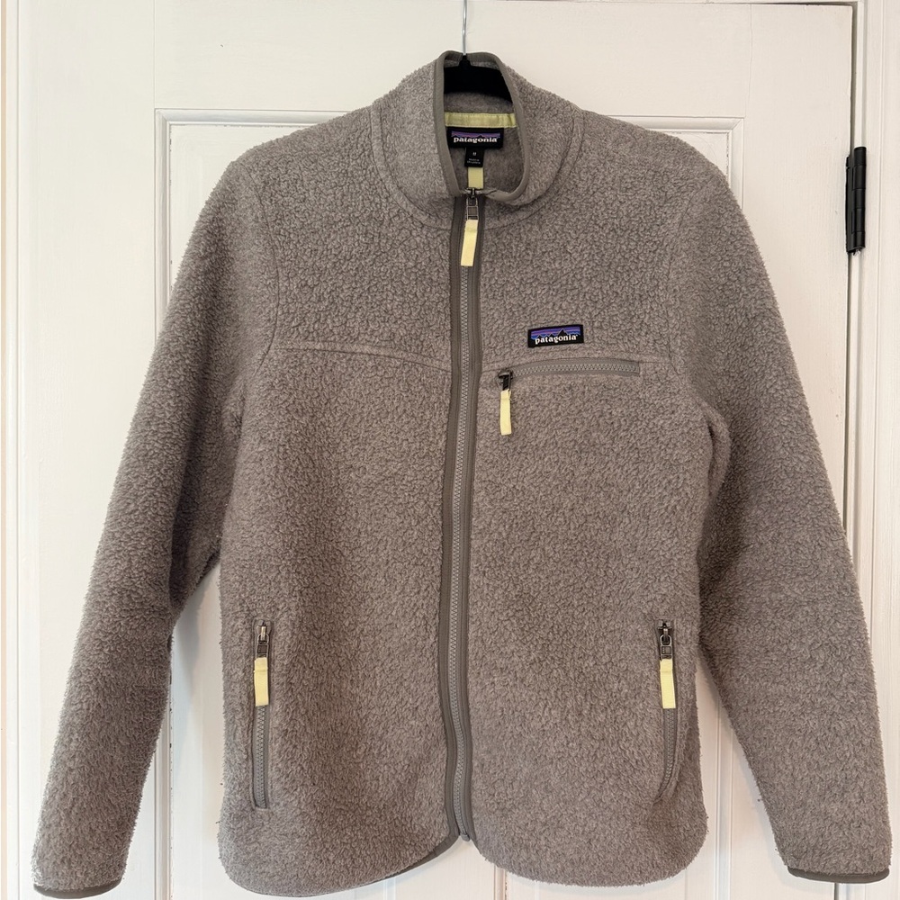 Patagonia Light Gray Sherpa Jacket